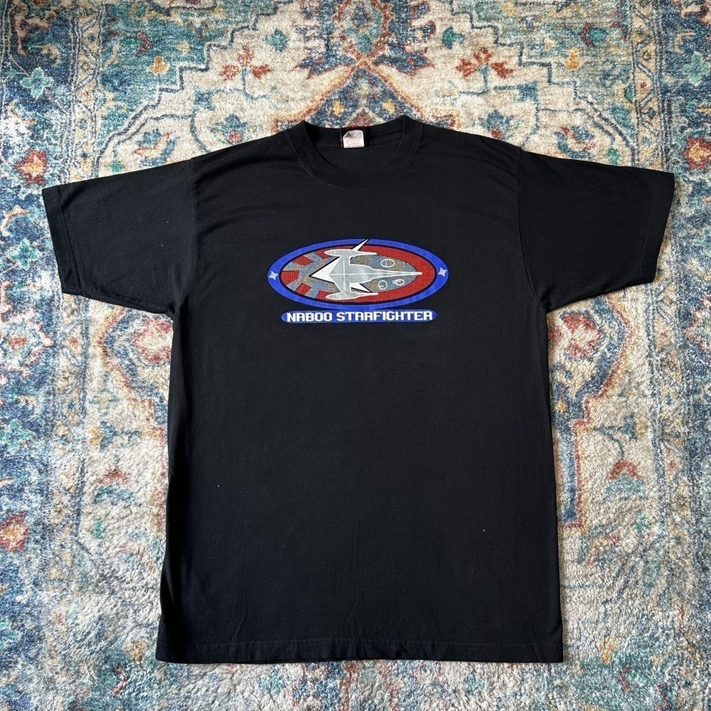 Vintage Star Wars Naboo Starfighter T-shirt Size XL